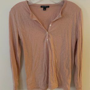 J.Crew Mercantile Pink Button Pretty Top Nvr Worn